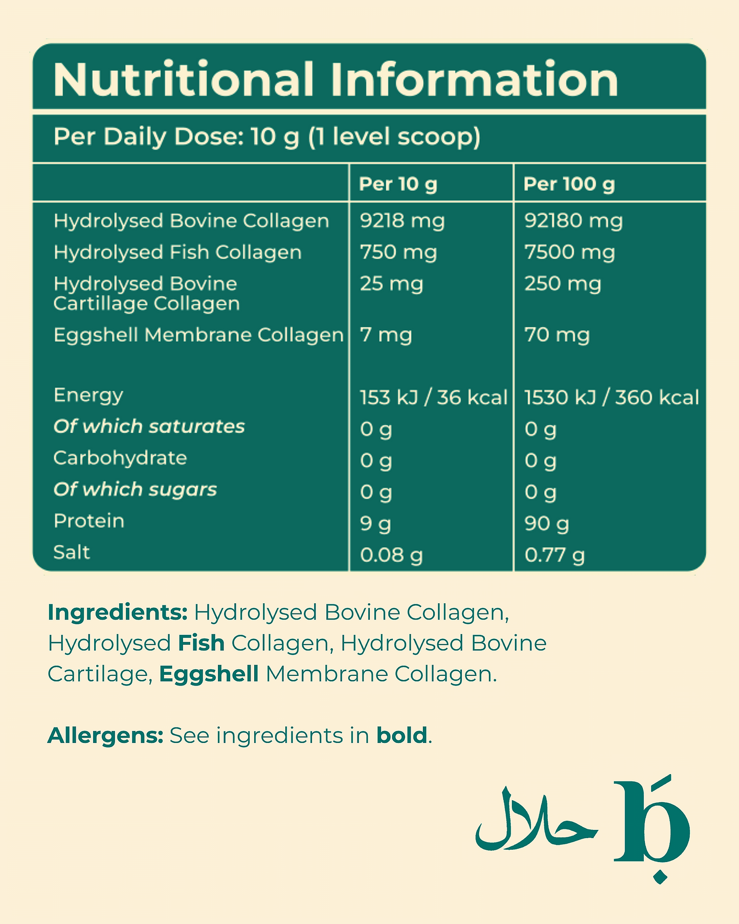 Halal Multi Collagen Protein