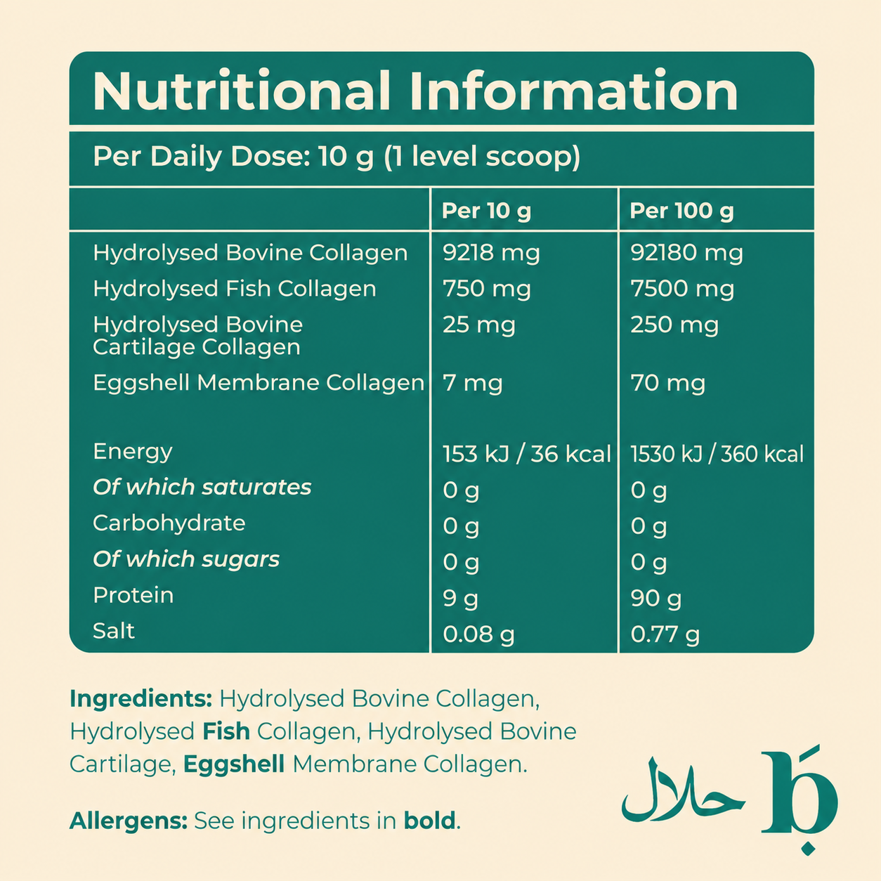 Halal Multi Collagen Protein