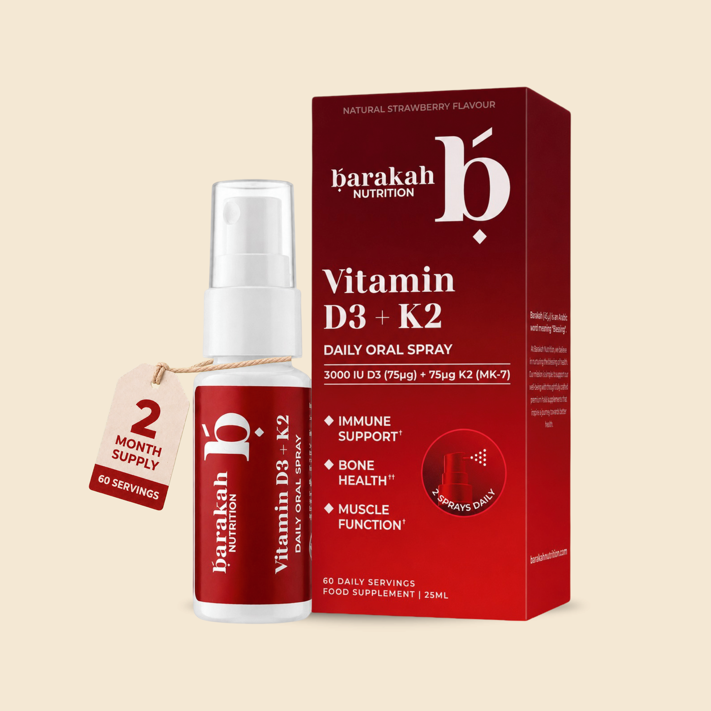 Vitamin D3 + K2 Oral Spray